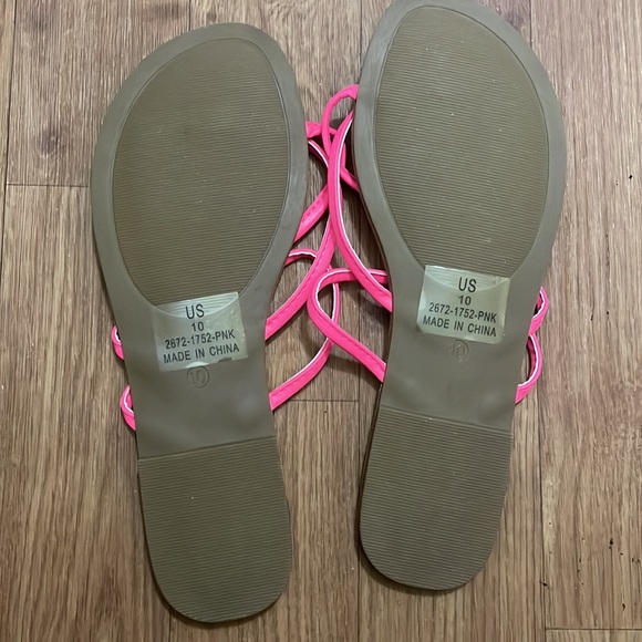 Pink Strappy Sandles - Picture 2 of 5